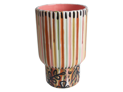 Bisque Retro Highball Glass (Case of 6)