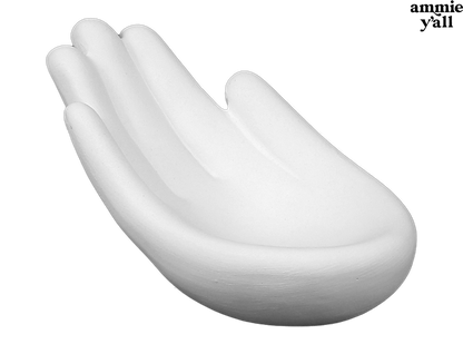 Bisque Hold My Hand Dish (Case of 12)