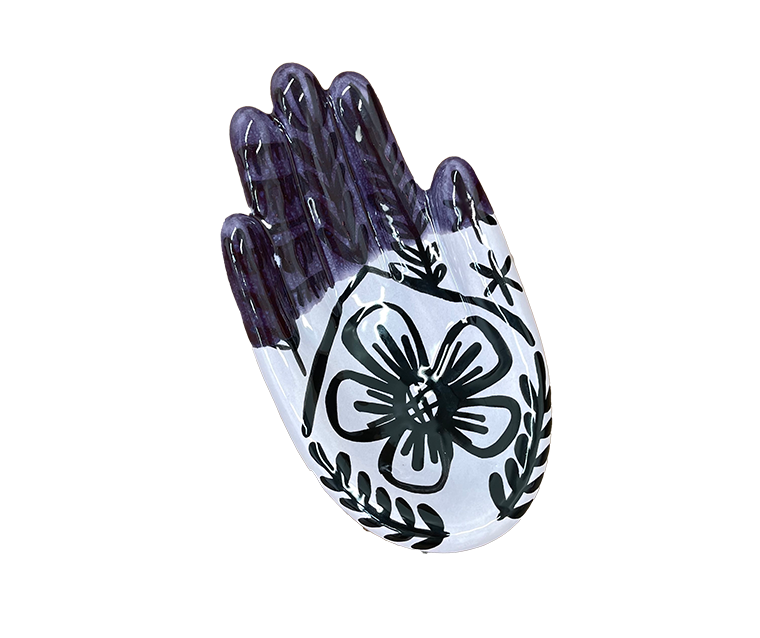 Bisque Hold My Hand Dish (Case of 12)
