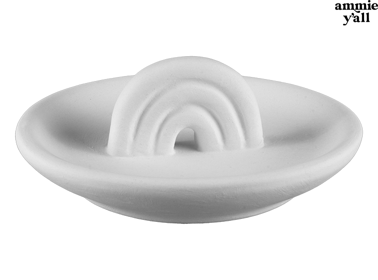 Bisque Ammie's Rainbow Ring Dish (Case of 8)