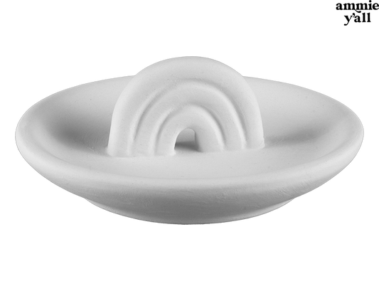Bisque Ammie's Rainbow Ring Dish (Case of 8)