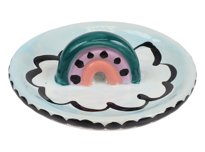 Bisque Ammie's Rainbow Ring Dish (Case of 8)
