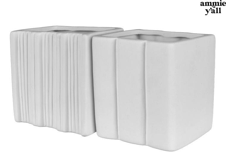 Bisque Book Worm Container (Case of 6)