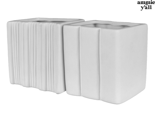 Bisque Book Worm Container (Case of 6)