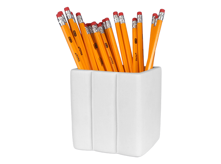 Bisque Book Worm Container (Case of 6)