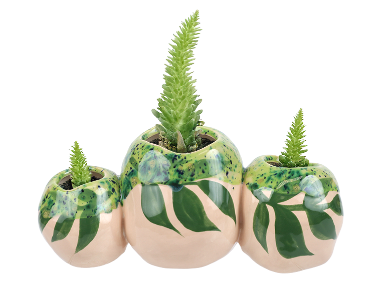 Bisque Schuyler Cluster Vase (Case of 4)
