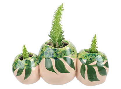 Bisque Schuyler Cluster Vase (Case of 4)