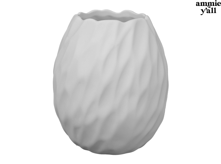 Bisque Ripple Vase (Case of 2)