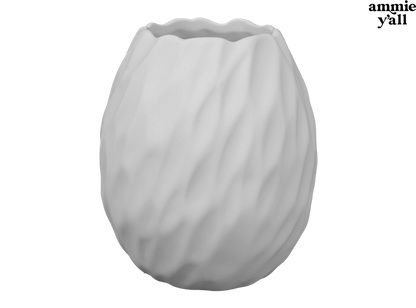 Bisque Ripple Vase (Case of 2)