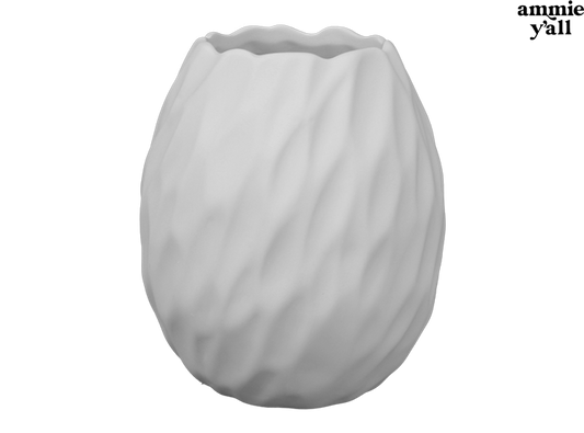 Bisque Ripple Vase (Case of 2)