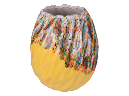 Bisque Ripple Vase (Case of 2)