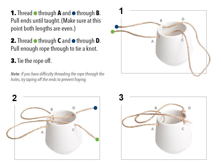 Bisque East Atlanta Hanging Planter (Case of 4)