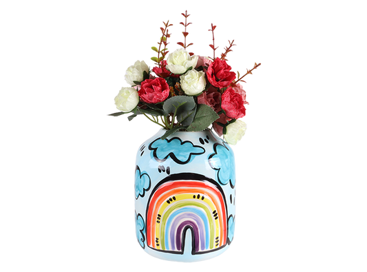 Bisque Ammie's Rainbow Vase (Case of 4)