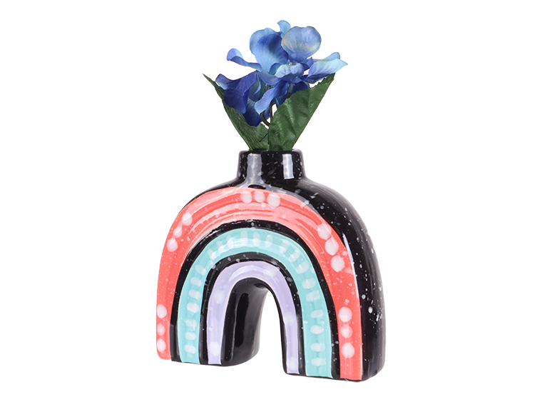 Bisque Ammie's Rainbow Bud Vase (Case of 6)