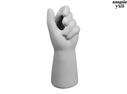 Bisque Hand Full Vase (Case of 6)