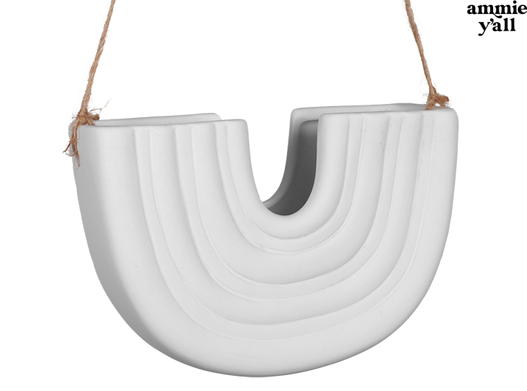 Bisque Ammie's Rainbow Hanging Planter (Case of 4)