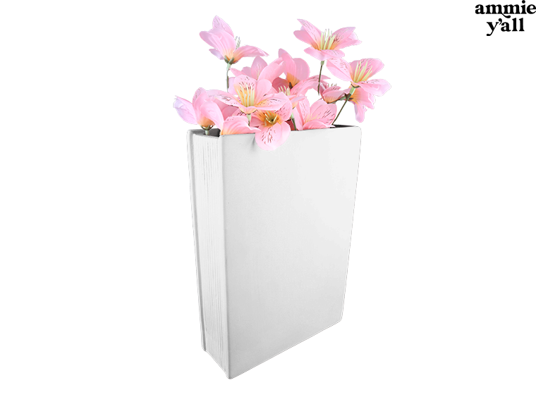 Bisque Book Vase (Case of 3)