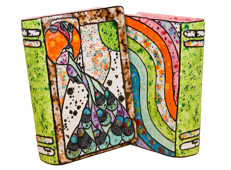 Bisque Book Vase (Case of 3)