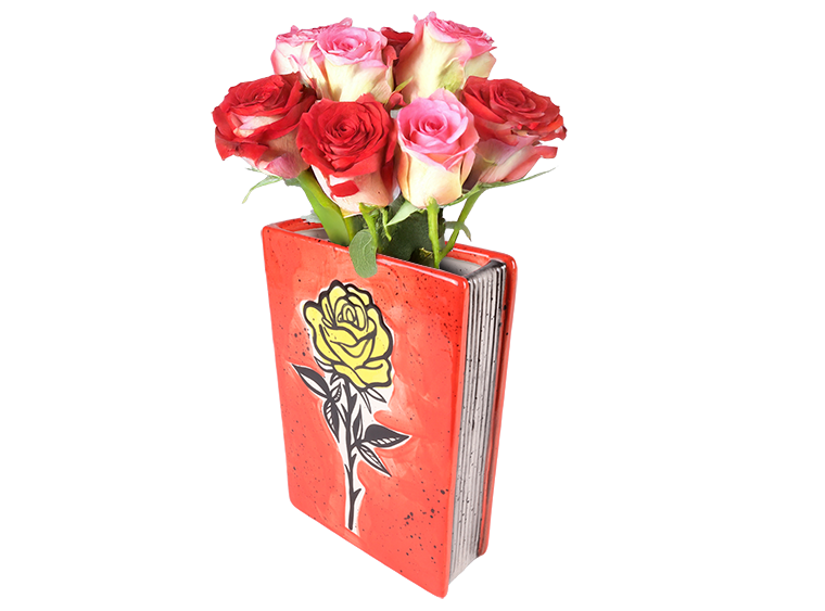 Bisque Book Vase (Case of 3)