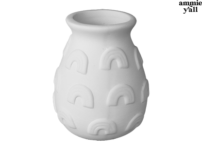 Bisque Ammie's Rainbow Charm Vase (Case of 8)