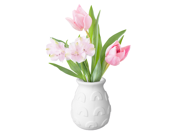 Bisque Ammie's Rainbow Charm Vase (Case of 8)