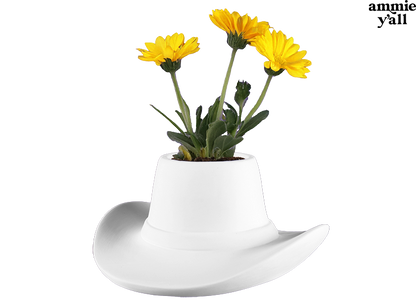 Bisque Cowboy Hat Container (Case of 4)