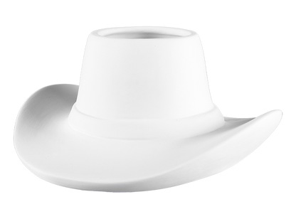 Bisque Cowboy Hat Container (Case of 4)