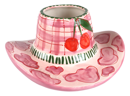 Bisque Cowboy Hat Container (Case of 4)