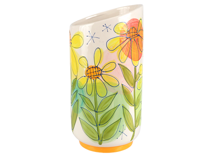 Bisque Angled Vase (Case of 1)