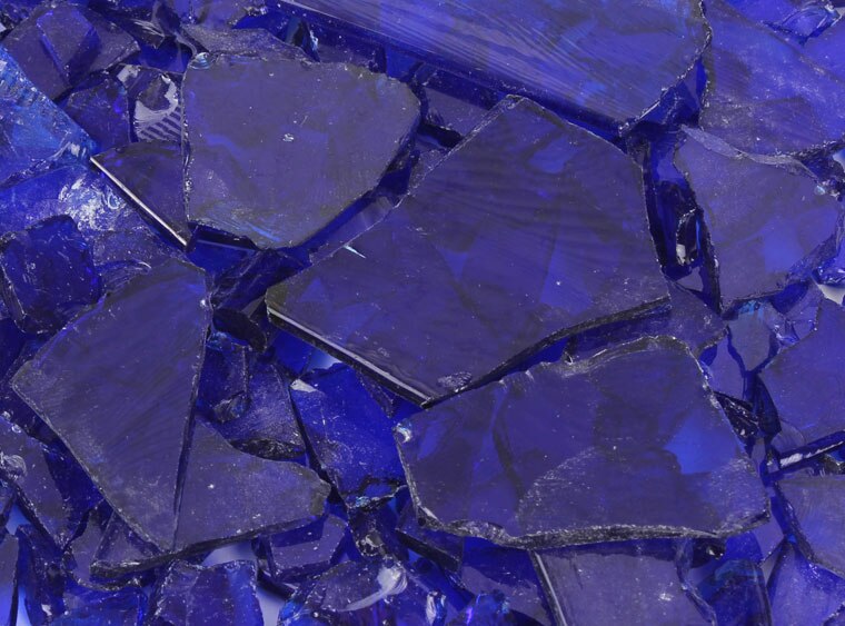 Dark Blue Transparent Buffalo Chips (Case of 1)