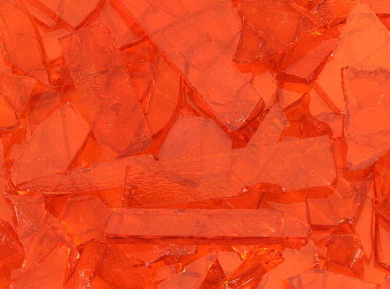 Orange Transparent Buffalo Chips (Case of 1)