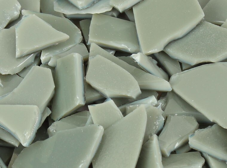 Celadon Green Opalescent Buffalo Chips (Case of 1)