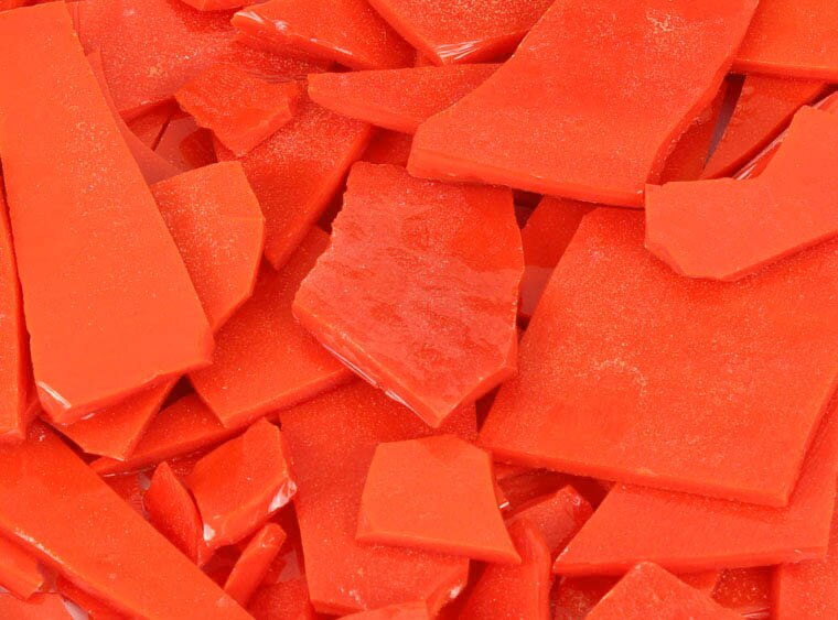 Orange Opalescent Buffalo Chips (Case of 1)