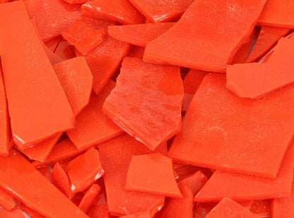 Orange Opalescent Buffalo Chips (Case of 1)