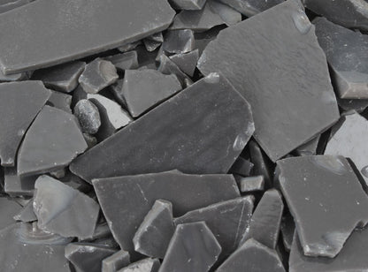Dark Gray Opalescent Buffalo Chips (Case of 1)