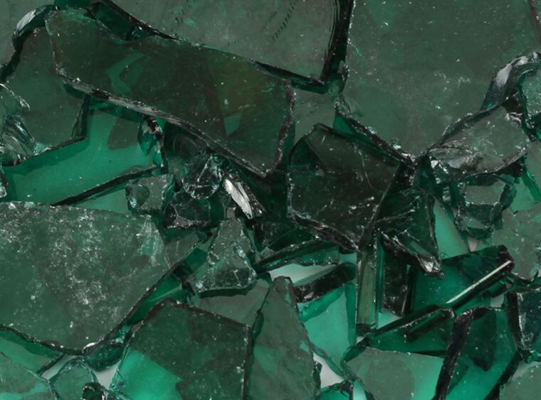 Teal Green Transparent Buffalo Chips (Case of 1)