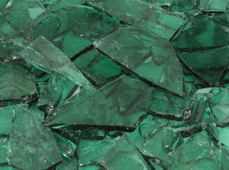 Sea Green Transparent Buffalo Chips (Case of 1)