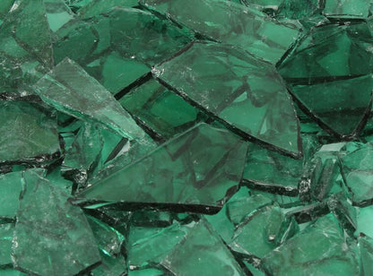 Sea Green Transparent Buffalo Chips (Case of 1)