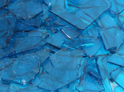 Blue Topaz Transparent Buffalo Chips (Case of 1)