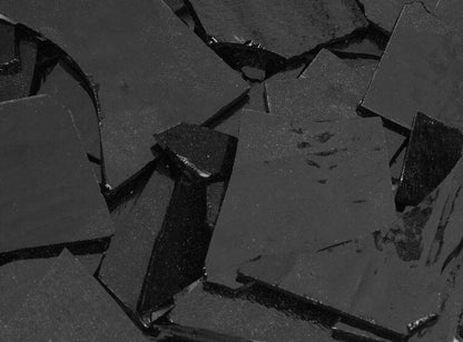 Black Opalescent Buffalo Chips (Case of 1)