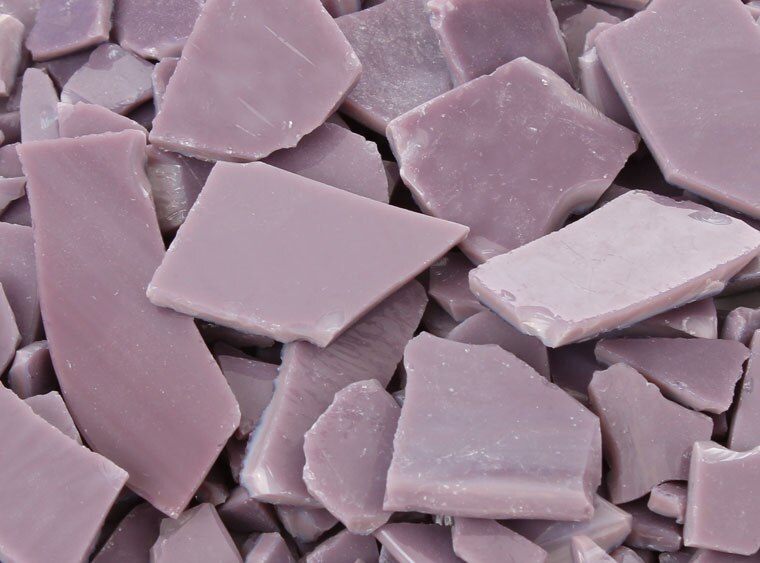 Lilac Opalescent Buffalo Chips (Case of 1)