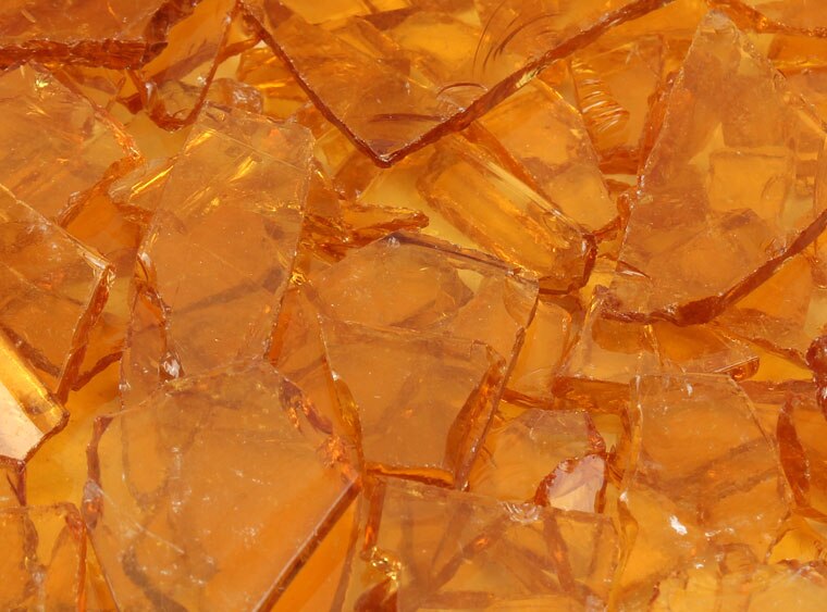 Pale Amber Transparent Buffalo Chips (Case of 1)