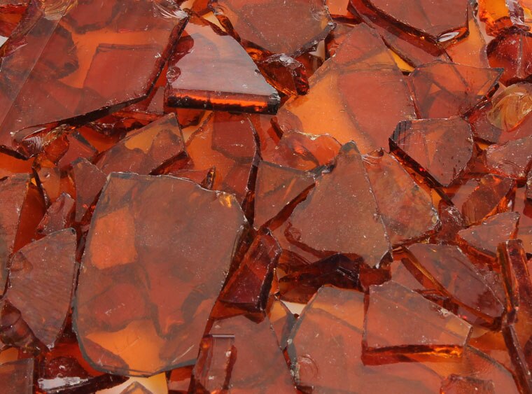 Medium Amber Transparent Buffalo Chips (Case of 1)