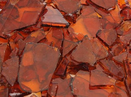 Medium Amber Transparent Buffalo Chips (Case of 1)