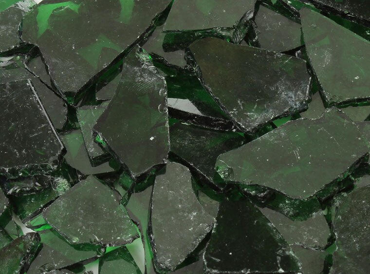 Medium Green Transparent Buffalo Chips (Case of 1)