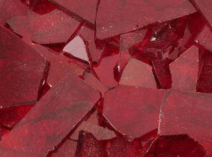 Ruby Red Transparent Buffalo Chips (Case of 1)