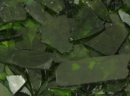 Moss Green Transparent Buffalo Chips (Case of 1)