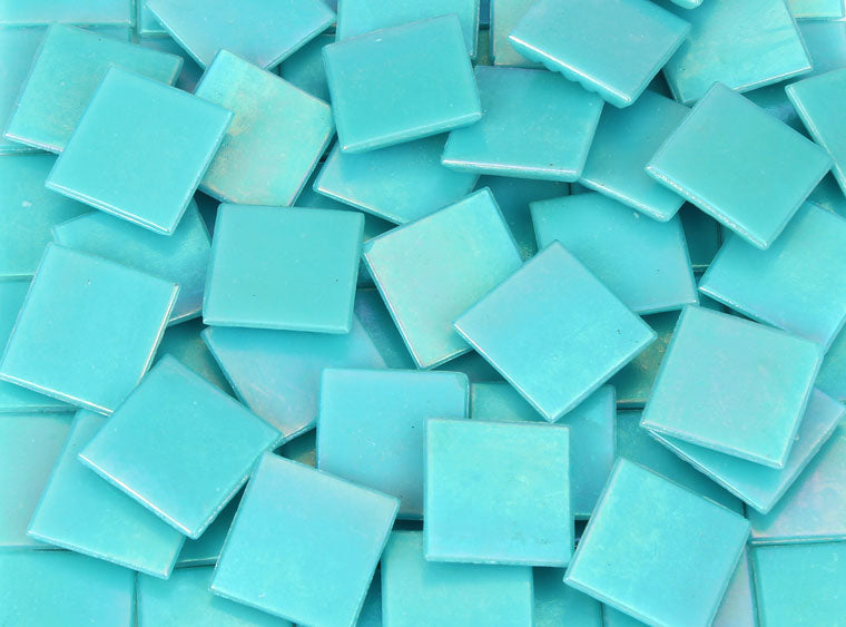 Turquoise Iridescent Mosaic Tile 20 Mm (Case of 1)