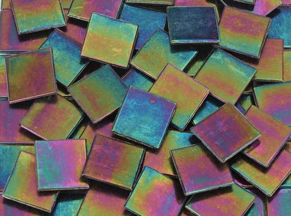 Ocean Blue Iridescent Mosaic Tile 20 Mm (Case of 1)