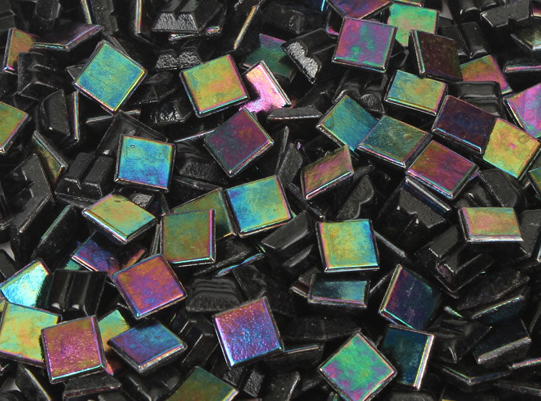 Ocean Blue Iridescent Mosaic Tile 10 Mm (Case of 1)